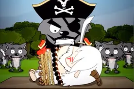 羊村的围墙和铁门是灰太狼指导修建的，食人鱼是灰太狼投放的视频封面