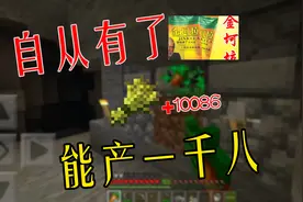 我的世界手机版5：用了金坷垃，小麦亩产一千八！
