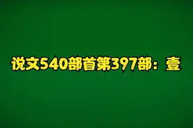 说文540部首第397部：壹视频封面