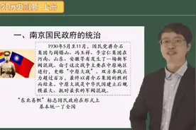 高中高一历史中外历史纲要上册统编版 第22讲 南京国民政府的统治视频封面