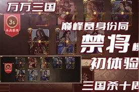 【万万三国】三国杀十周年身份巅峰赛禁将模式一局解说视频封面