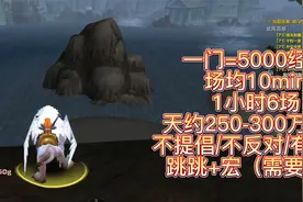 wlk 远古海滩惊现"无人自动挂机"升级玩法 天250-300万经验 刺激视频封面