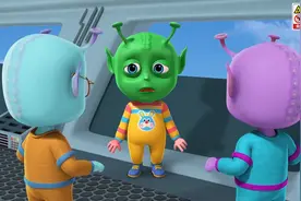 萌娃戴上头套装作外星人，结果遇到了真的外星人，被带上了飞船视频封面