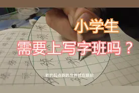 小学生有没有必要练字书法，孩子有必要上写字班吗？视频封面