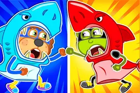 小狮子动画：俩小狮子竟变成小鲨鱼PK，最终谁才是最厉害的狮子？