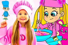 兄妹俩一起制作独一无二的史莱姆，并帮助小兔子制作超级冰淇淋视频封面