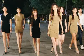 模特小姐姐八月北京夜拍，身穿迷你裙细腰长腿尽显美好身姿视频封面