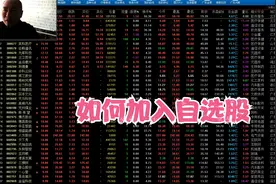 如何将好的股票加入自选股