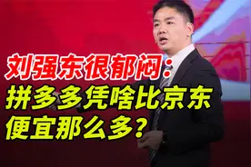 刘强东很纳闷：同样的商品，拼多多凭啥能比京东便宜那么多？视频封面