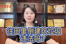 往田里倒建筑垃圾，违法吗？【关注我，学习更多土地法律知识】视频封面