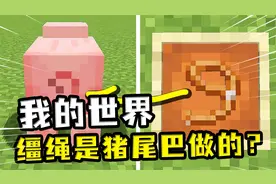 我的世界：猪猪尾巴能做缰绳？北极熊尾巴，却是绊线钩制作的