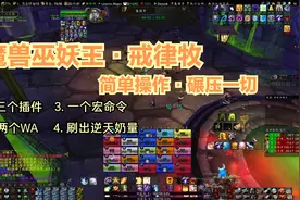 戒律牧。三插件·二WA·一个宏。让你刷出逆天奶量，成功碾压一切视频封面