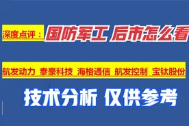航发动力 泰豪科技 海格通信 航发控制 宝钛股份国防军工怎么看？视频封面