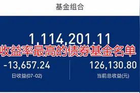 收益率最高的债券基金名单！视频封面
