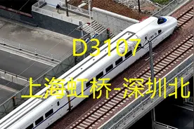 上海开往广东深圳，D3107全程1623km，途经杭州温州福州厦门潮州视频封面