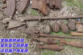 寻宝队森林闲逛，竟发现大量二战装备，稍不注意就尸骨无存视频封面