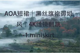 AOA短裙｜黑丝旗袍御姐风｜4K运镜翻跳-1.miniskirt【转载】视频封面