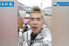 沉浸式卖菠萝！卖菠萝小伙理个菠萝发型视频封面