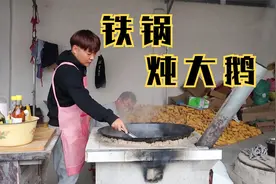 网友们期待的铁锅炖大鹅来啦，大鹅粉条辣萝卜炖一锅，真过瘾！视频封面