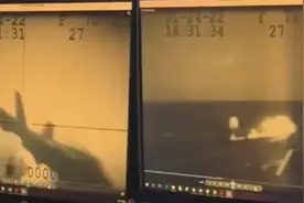 美媒首披露F-35C战机坠海画面：撞击甲板碎片飞溅 机身遭火球吞没视频封面