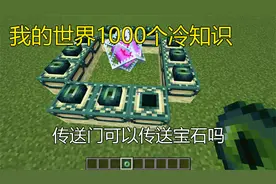 我的世界1000个冷知识 传送门可以传送宝石吗视频封面
