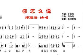 邓丽君经典老歌《你怎么说》，三百六十五个日子不好过视频封面