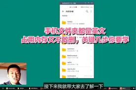 手机文件夹都是英文，占用内存又不敢删，关键几步你要学视频封面