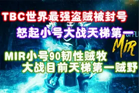 TBC最强盗贼被封号回归，小号贼牧90韧性VS当前天梯第一贼野！视频封面