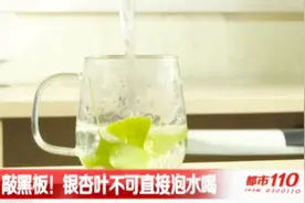 敲黑板！银杏叶不可直接泡水喝视频封面