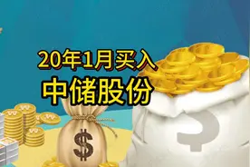 20年1月买入中储股份，持有3年6个月赚了多少？