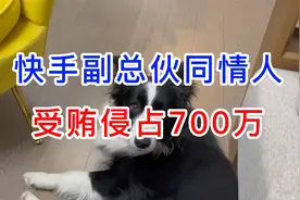 快手副总伙同情人，受贿侵占700万视频封面