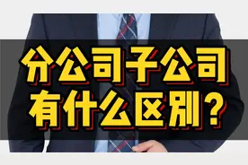 分公司、子公司有什么区别，你知道吗？视频封面