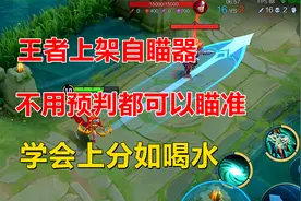王者上架自瞄器，不用预判都可以瞄准，学会上分如喝水！