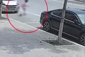 山东滨州：1名男童路边撒尿后、突然横穿马路，被车撞飞视频封面