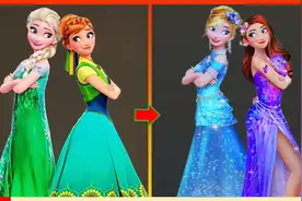 迪士尼公主变身 手绘动漫人物 绘画 画画 卡通人物 漫画人物手绘视频封面