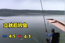 立秋后，钓鱼用4.5米和6.3米鱼竿哪个鱼口好？差距明显视频封面