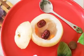 雪梨换种吃法，加这3种料蒸一蒸，润肺止咳，适合冬季孩子常喝