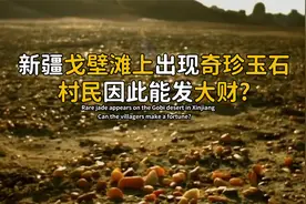 新疆戈壁出现大量玉石，光滑圆润五彩斑斓，村民因此发了大财？视频封面