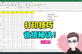 Excel技巧：办公打印必学的4个技巧，省纸秘诀！视频封面