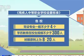 《残疾人中等职业学校设置标准》发布视频封面