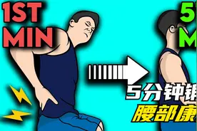 每天锻炼5分钟，修复下背部疼痛差的只是次数了。视频封面