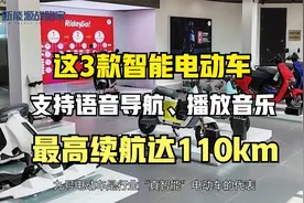 这3款智能电动车，支持语音导航、播放音乐，最高续航达110km视频封面