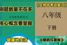 初中生物中考复习八年级下册第八单元第二章“用药与急救”重难点视频封面