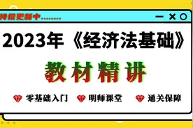 23年经济法基础01.02：法律主体视频封面