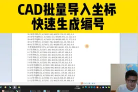 如何用cad批量导入坐标，快速生成编号？工程人必备的cad小技巧！视频封面
