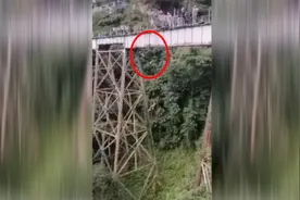 哥伦比亚女子蹦极时忘记绑绳跳下悬崖当场身亡 路人记录恐怖瞬间视频封面