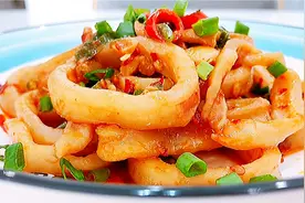 教你做香辣过瘾的鱿鱼圈，超级下饭，一次消灭三碗米饭