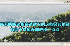 每天听听老祖宗遗留下的这些经典的话，有助于你每天都进步一点点视频封面