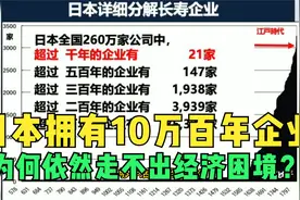 30年都是长命，日本居然拥有10万百年企业，为何走不出经济困境？视频封面