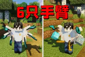我的世界mod：假如拥有6只手臂，手拿6把斧头4下就能解决末影龙！视频封面